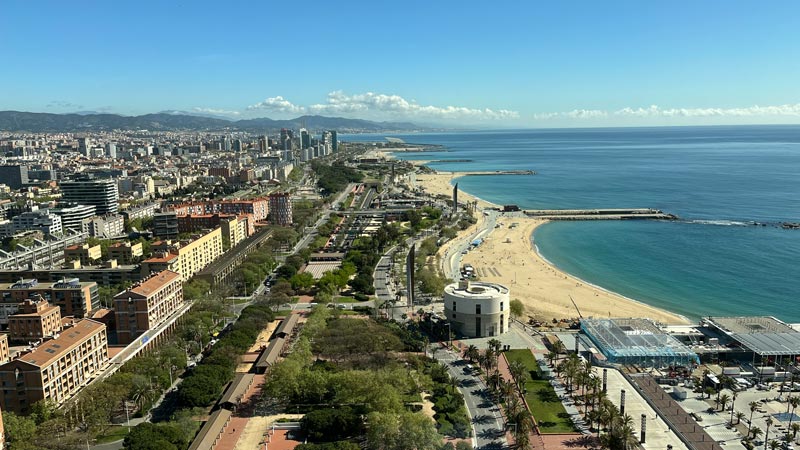 Ausblick über Barcelona vom deutschen Generalkonsulat