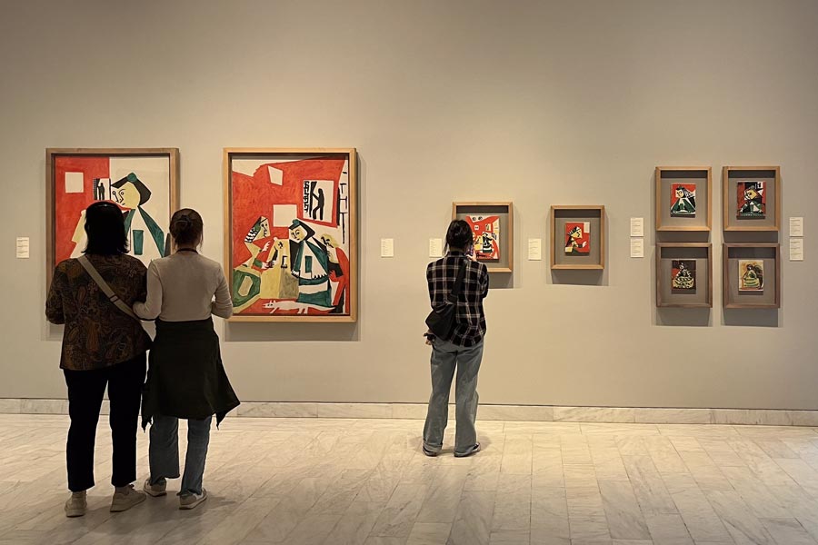 Einige Gemälde der Studie der Las Meninas von Pablo Picasso.