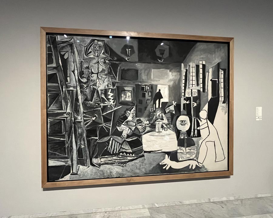 Eine Studie des Gemäldes "Die Hoffräulein" von Picasso.